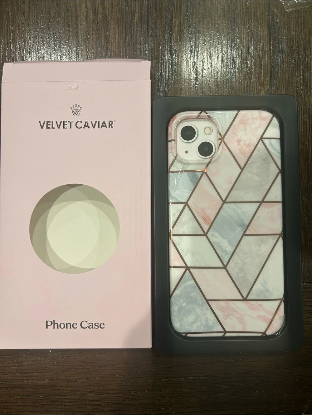 Velvet Cavier Geometric Marble iPhone 14 Plus case New never used
